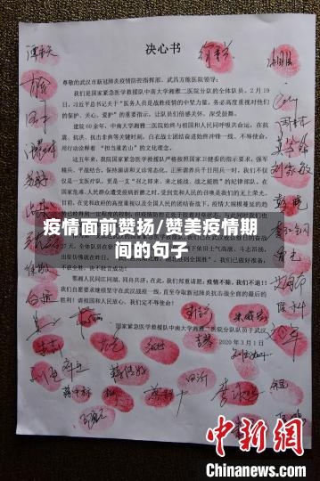 疫情面前赞扬/赞美疫情期间的句子