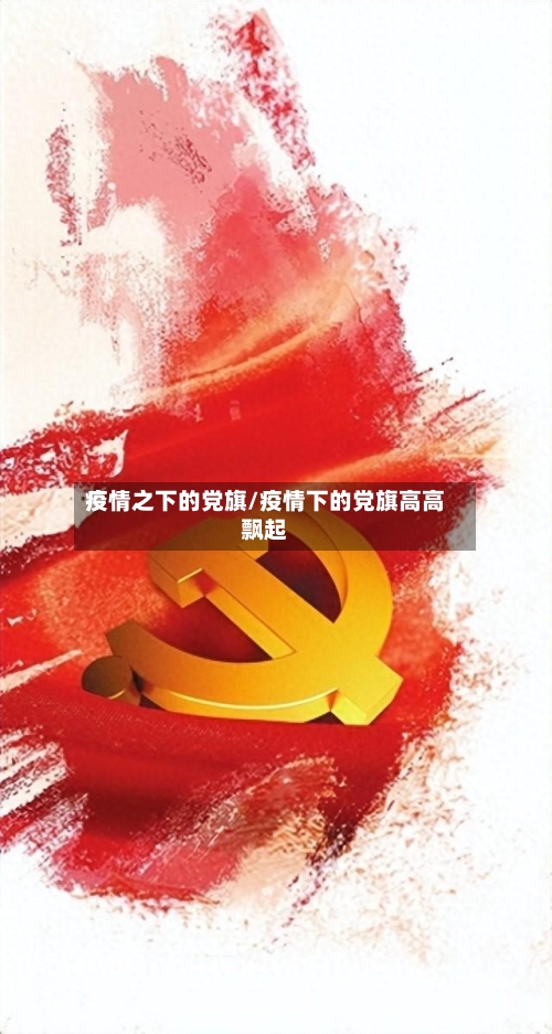 疫情之下的党旗/疫情下的党旗高高飘起-第2张图片