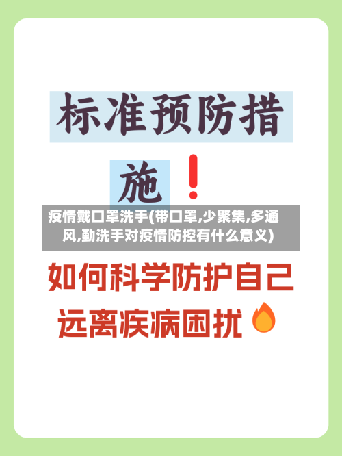 疫情戴口罩洗手(带口罩,少聚集,多通风,勤洗手对疫情防控有什么意义)-第2张图片