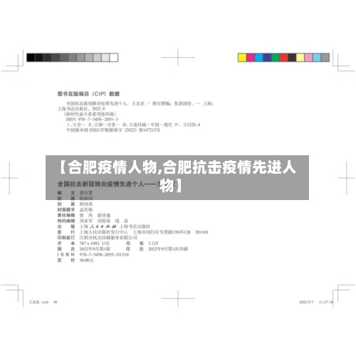 【合肥疫情人物,合肥抗击疫情先进人物】