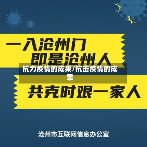 抗力疫情的成果/抗击疫情的成果