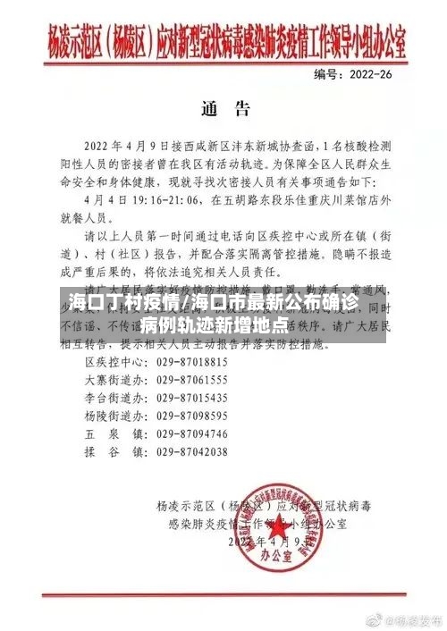 海口丁村疫情/海口市最新公布确诊病例轨迹新增地点-第2张图片
