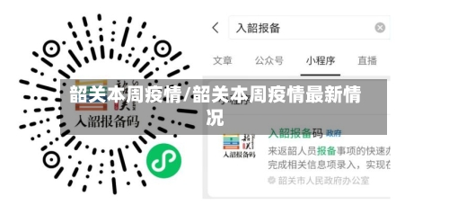 韶关本周疫情/韶关本周疫情最新情况