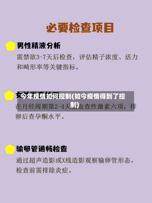 今年疫情如何控制(如今疫情得到了控制)