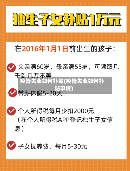 疫情失业如何补贴(疫情失业如何补贴申请)