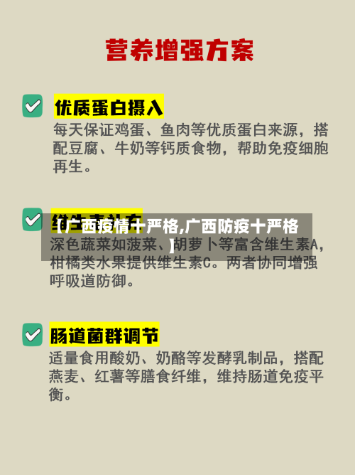【广西疫情十严格,广西防疫十严格】