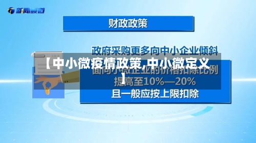 【中小微疫情政策,中小微定义】-第3张图片