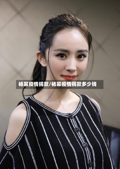 杨幂疫情捐款/杨幂疫情捐款多少钱-第3张图片