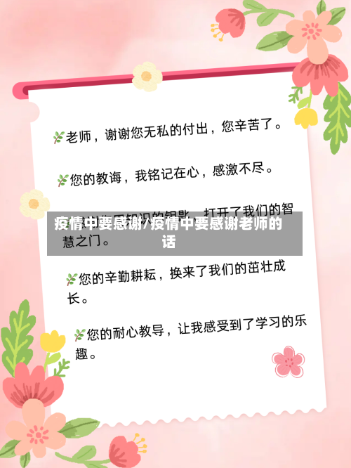 疫情中要感谢/疫情中要感谢老师的话-第1张图片