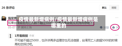 疫情最新增病例/疫情最新增病例是哪里的-第2张图片