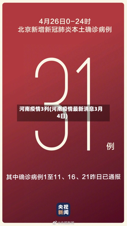 河南疫情3列(河南疫情最新消息3月4日)