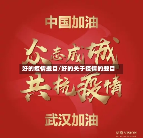 好的疫情题目/好的关于疫情的题目-第2张图片