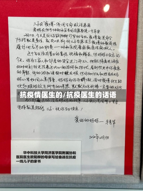 抗疫情医生的/抗疫医生的话语-第2张图片