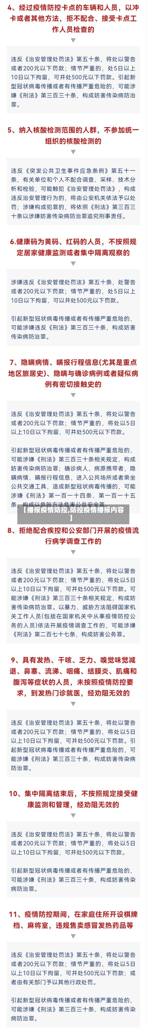 【播报疫情防控,防控疫情播报内容】-第3张图片