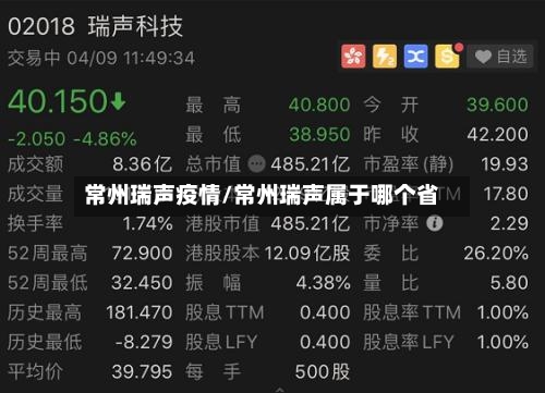 常州瑞声疫情/常州瑞声属于哪个省-第3张图片