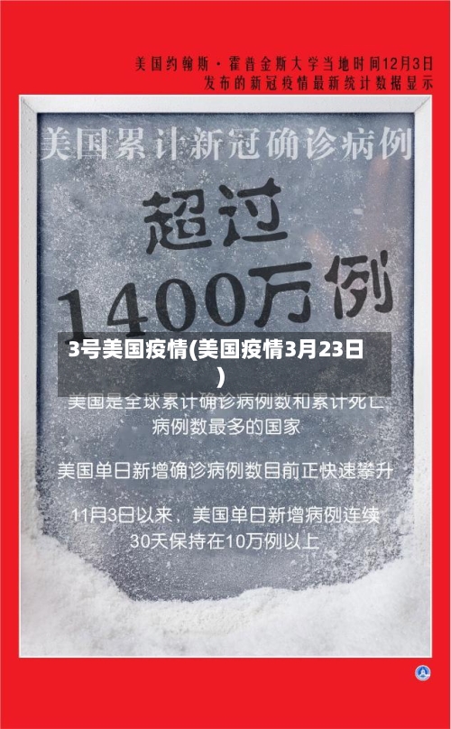 3号美国疫情(美国疫情3月23日)