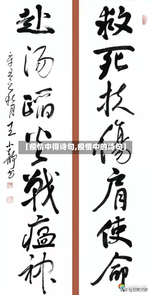 【疫情中得诗句,疫情中的诗句】