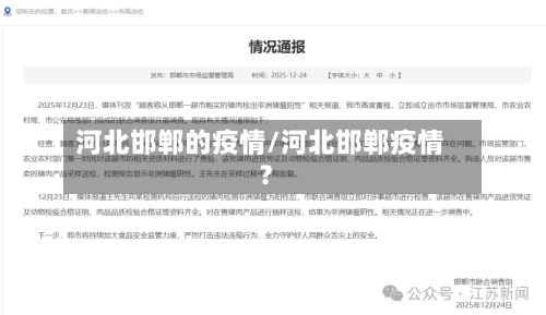 河北邯郸的疫情/河北邯郸疫情?-第3张图片