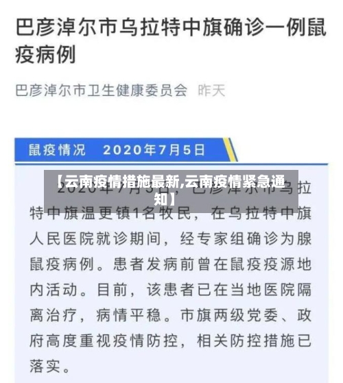 【云南疫情措施最新,云南疫情紧急通知】-第3张图片