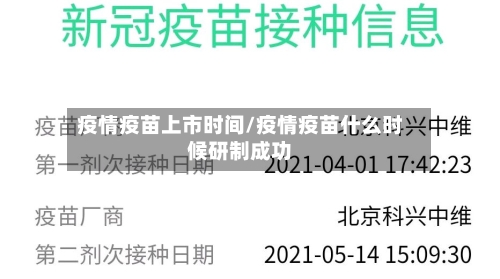 疫情疫苗上市时间/疫情疫苗什么时候研制成功-第2张图片