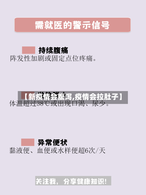 【新疫情会腹泻,疫情会拉肚子】