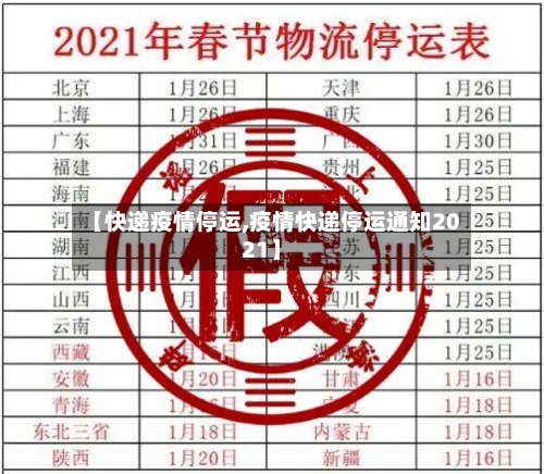 【快递疫情停运,疫情快递停运通知2021】