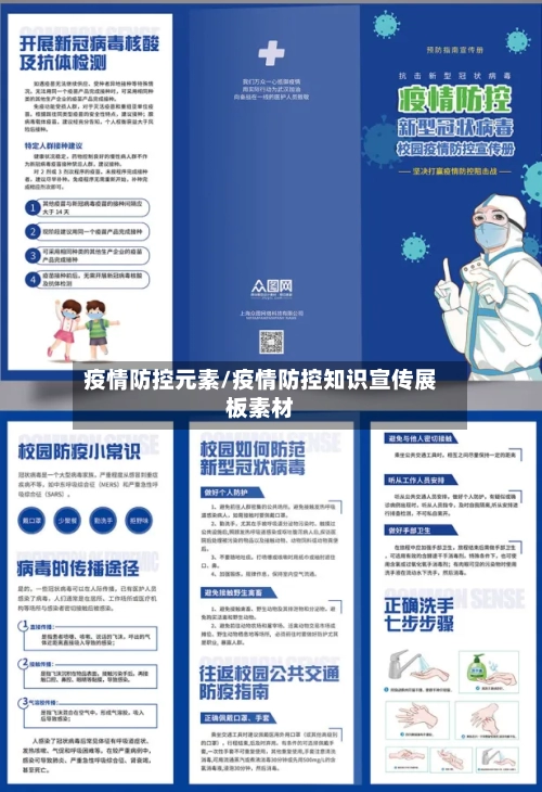 疫情防控元素/疫情防控知识宣传展板素材-第2张图片